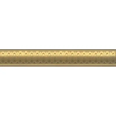 Керамический бордюр Kerama Marazzi Борромео 25х4 золото BOA005